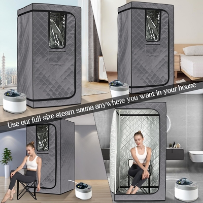 110 - 120V AC 60Hz 폴더블 휴대용 사우나 텐트 대형 스타일 가정용