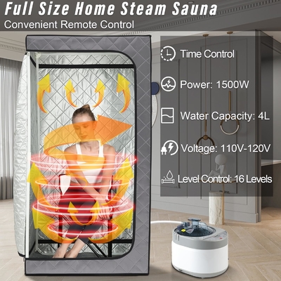투명 창문 디자인으로 110 - 120V AC 60Hz 휴대용 증기 사우나