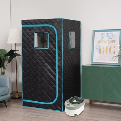 풀 사이즈 휴대용 증기 사우나 텐트 4L 1500W 홈 스파 휴식을 위해