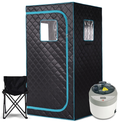 풀 사이즈 휴대용 증기 사우나 텐트 4L 1500W 홈 스파 휴식을 위해