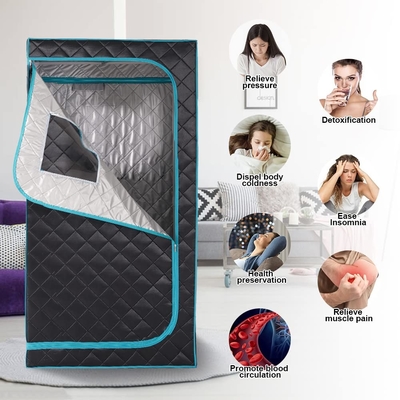 풀 사이즈 휴대용 증기 사우나 텐트 4L 1500W 홈 스파 휴식을 위해