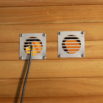 터치 스크린 컨트롤 패널 6KW 오븐 히터 헬록 / 레드 시더 스팀 사우나 룸 LED 조명