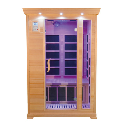 두 사람 적외선 캐빈 사우나 방 캐나다 레드 시다 나무 1350W
